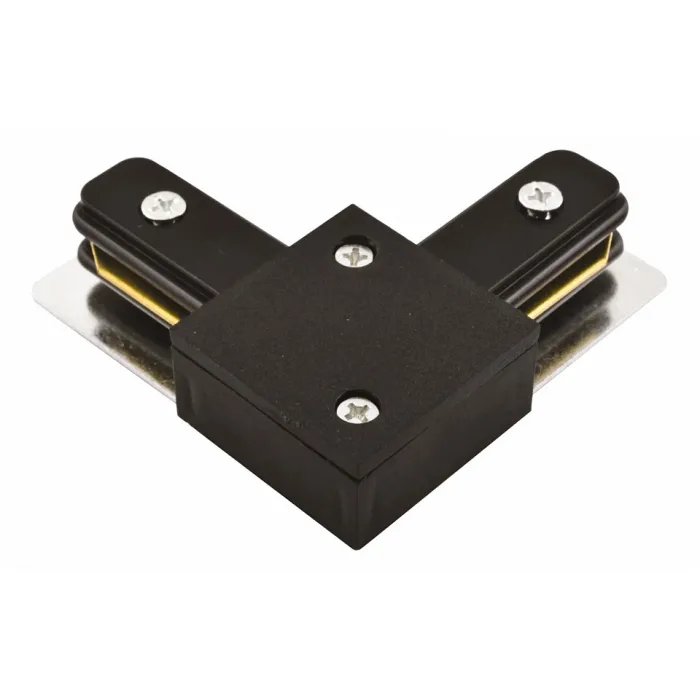 Соединитель с токопроводом угловой L-образный для треков Arte Lamp Track Accessories A120006 Цвет арматуры черный Цвет плафонов белый от ImperiumLoft