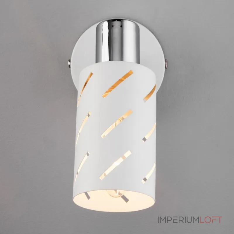 Бра Eurosvet Fente 20090/1 белый/хром Цвет плафонов золото Цвет арматуры белый