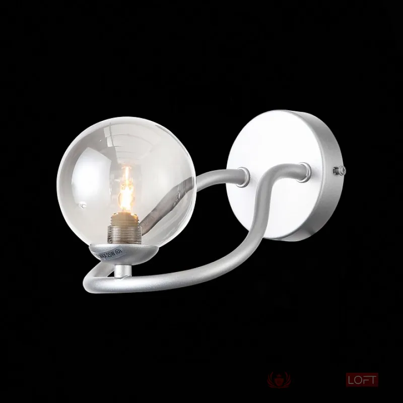 Бра ST-Luce Legatezza SL1502.101.01 Цвет арматуры хром Цвет плафонов серый от ImperiumLoft