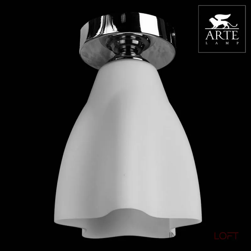 Накладной светильник Arte Lamp Canzone A3469PL-1CC Цвет арматуры хром Цвет плафонов белый