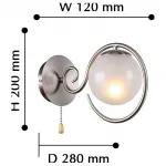 Бра F-promo Fabbio 2349-1W Цвет арматуры никель Цвет плафонов белый от ImperiumLoft