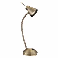 Настольная лампа офисная Globo Nuova 2475L цвет арматуры бронза цвет плафонов бронза