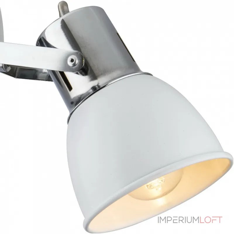 Бра Arte Lamp 1677 A1677AP-1WH Цвет арматуры хром Цвет плафонов белый