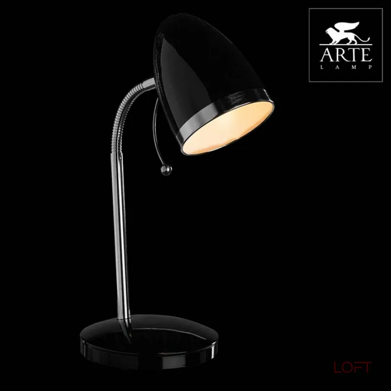 Настольная лампа офисная Arte Lamp Cosy A6145LT-1BK Цвет арматуры хром Цвет плафонов хром от ImperiumLoft Настольная лампа офисная Arte Lamp Cosy A6145LT-1BK Цвет арматуры хром Цвет плафонов хром от ImperiumLoft