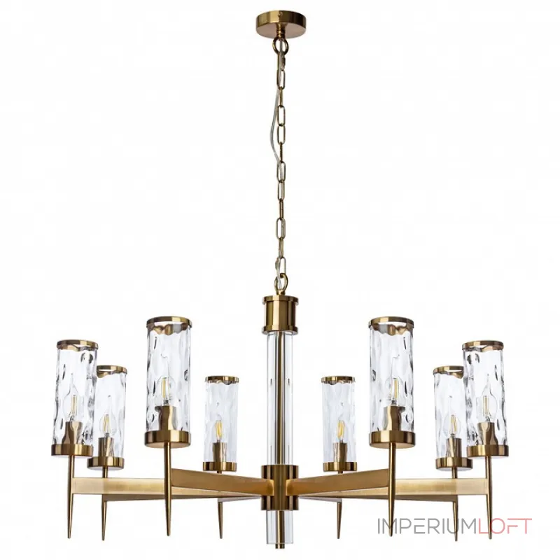 Подвесная люстра Divinare Sham 4505/17 LM-8 Цвет арматуры латунь Цвет плафонов прозрачный Подвесная люстра Divinare Sham 4505/17 LM-8 Цвет арматуры латунь Цвет плафонов прозрачный