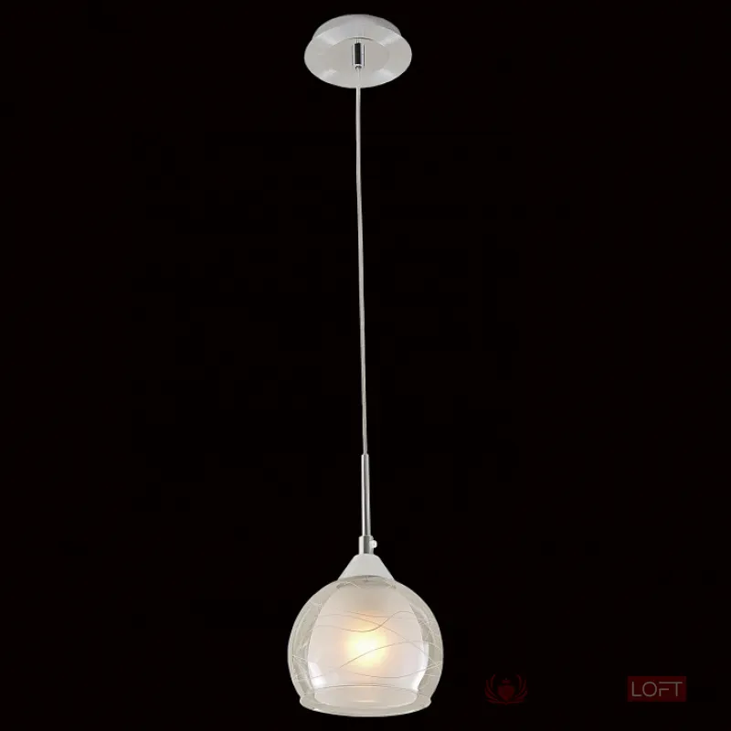 Подвесной светильник Citilux Буги CL157112 Цвет плафонов белый Цвет арматуры хром от ImperiumLoft