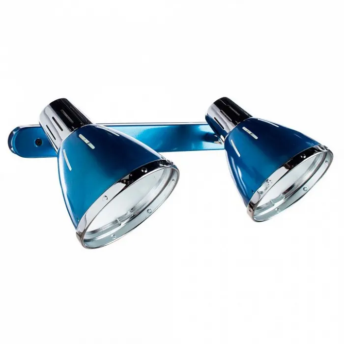 Спот Arte Lamp Marted A2215AP-2BL Цвет арматуры хром Цвет плафонов синий от ImperiumLoft