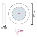 Встраиваемый светильник Horoz Electric Slim HRZ00002338 Цвет арматуры белый от ImperiumLoft