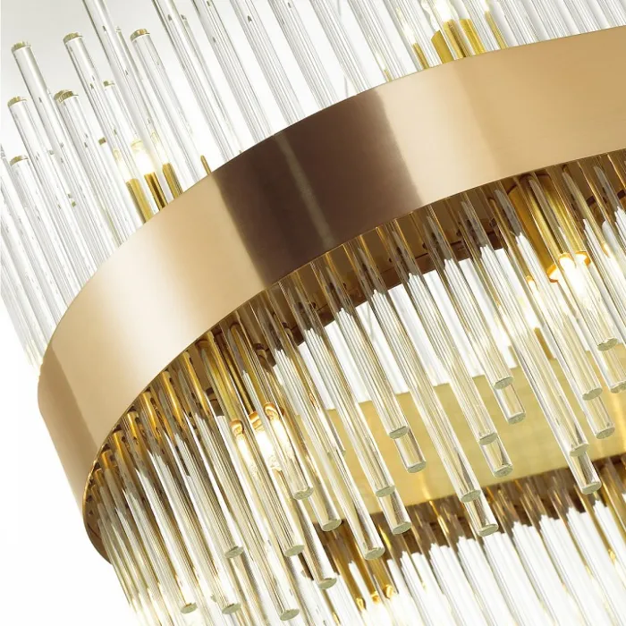 Подвесной светильник Odeon Light Focco 4722/24 Цвет арматуры золото Цвет плафонов прозрачный от ImperiumLoft