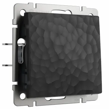 Выключатель одноклавишный без рамки Werkel W1210008 (черный) Цвет арматуры черный
