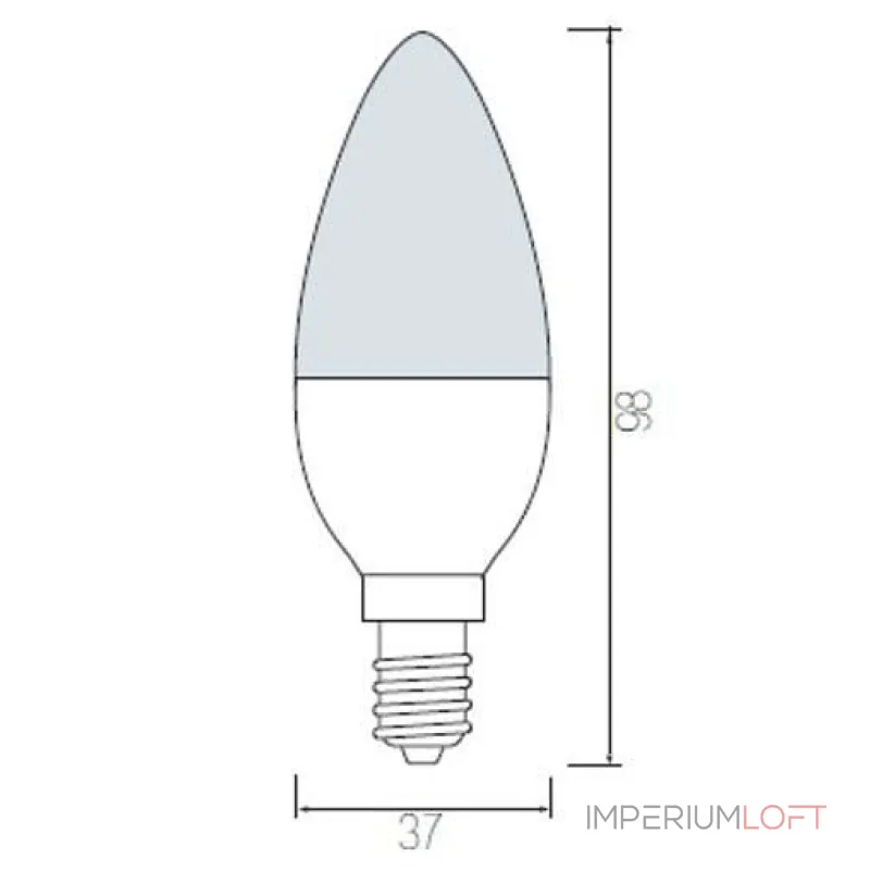 Лампа светодиодная Horoz Electric HL4360L E14 4Вт 3000K HRZ00000020