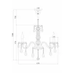 Подвесная люстра Rivoli Gala P8 CR Б0037774 