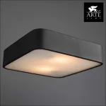 Накладной светильник Arte Lamp Cosmopolitan A7210PL-2BK Цвет арматуры черный Цвет плафонов белый от ImperiumLoft