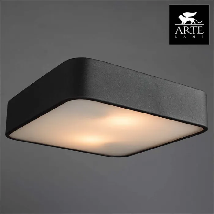 Накладной светильник Arte Lamp Cosmopolitan A7210PL-2BK Цвет арматуры черный Цвет плафонов белый от ImperiumLoft