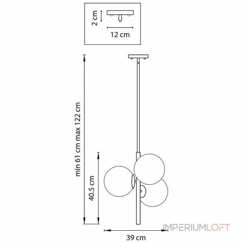 Люстра на штанге Lightstar Croco 815031  Люстра на штанге Lightstar Croco 815031