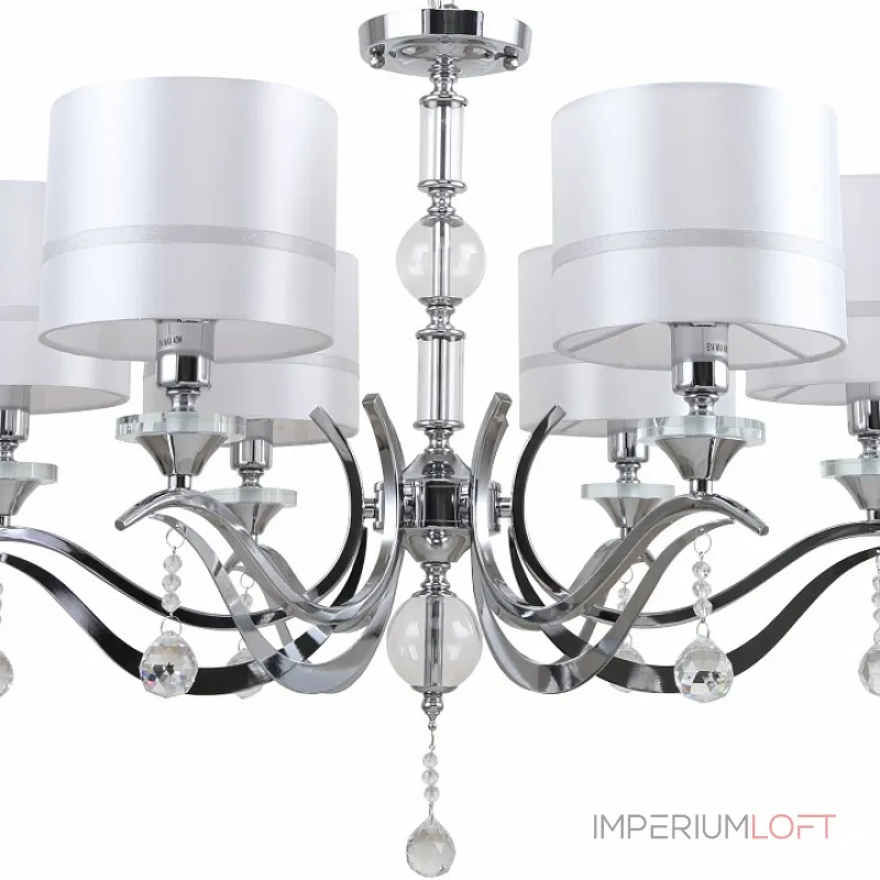 Подвесная люстра Stilfort Flippe 1041/09/06P Цвет арматуры хром Цвет плафонов белый Подвесная люстра Stilfort Flippe 1041/09/06P Цвет арматуры хром Цвет плафонов белый