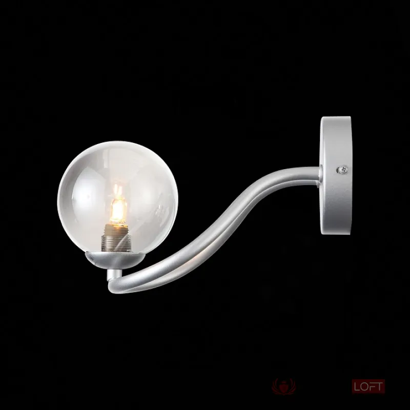 Бра ST-Luce Legatezza SL1502.101.01 Цвет арматуры хром Цвет плафонов серый от ImperiumLoft