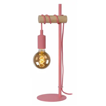 Настольная лампа декоративная Lucide Paulien 08527/01/66 Цвет арматуры розовый от ImperiumLoft