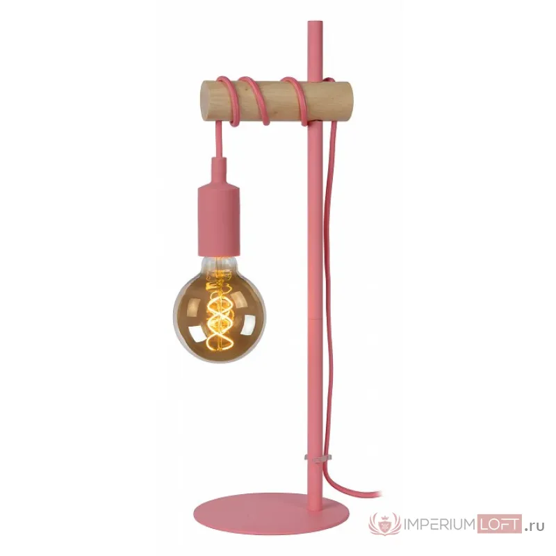 Настольная лампа декоративная Lucide Paulien 08527/01/66 Цвет арматуры розовый от ImperiumLoft