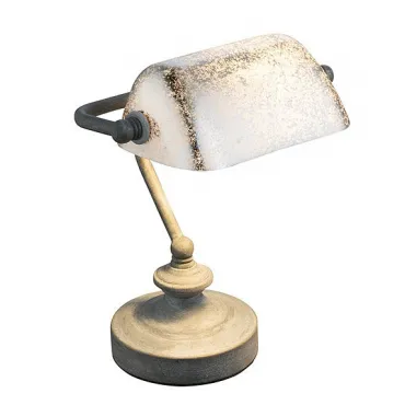 Настольная лампа офисная Globo Antique 24917G Цвет арматуры серый Цвет плафонов серебро