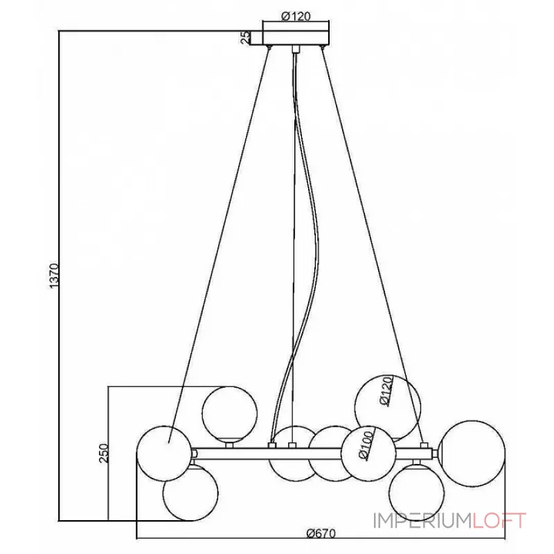 Подвесная люстра Maytoni MOD545PL-11B