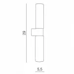 Подсветка для зеркала Azzardo Gaia 2 AZ1603 Цвет арматуры хром Цвет плафонов белый от ImperiumLoft