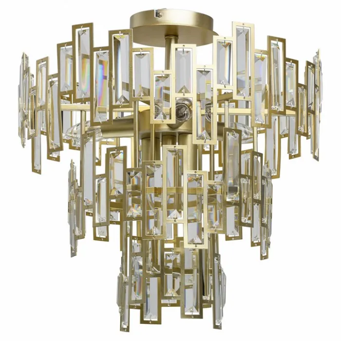 Люстра на штанге MW-Light Монарх 2 121010505 Цвет арматуры золото Цвет плафонов золото от ImperiumLoft