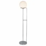 Торшер Arte Lamp Bergamo A2990PN-1CC Цвет арматуры хром Цвет плафонов белый