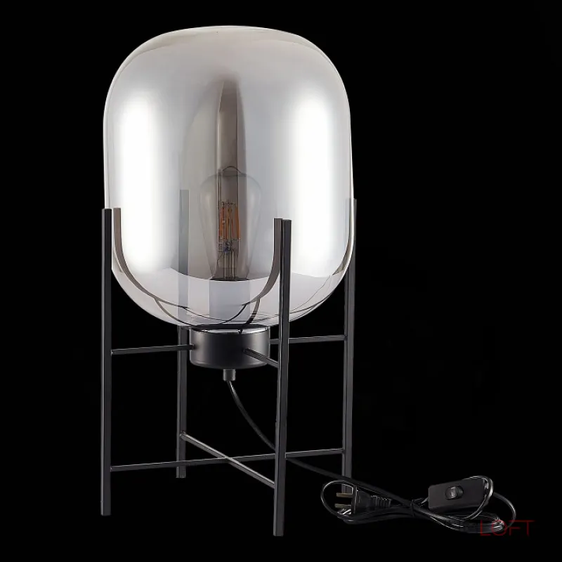 Настольная лампа декоративная ST-Luce Burasca SL1050.704.01 Цвет плафонов серый Цвет арматуры черный