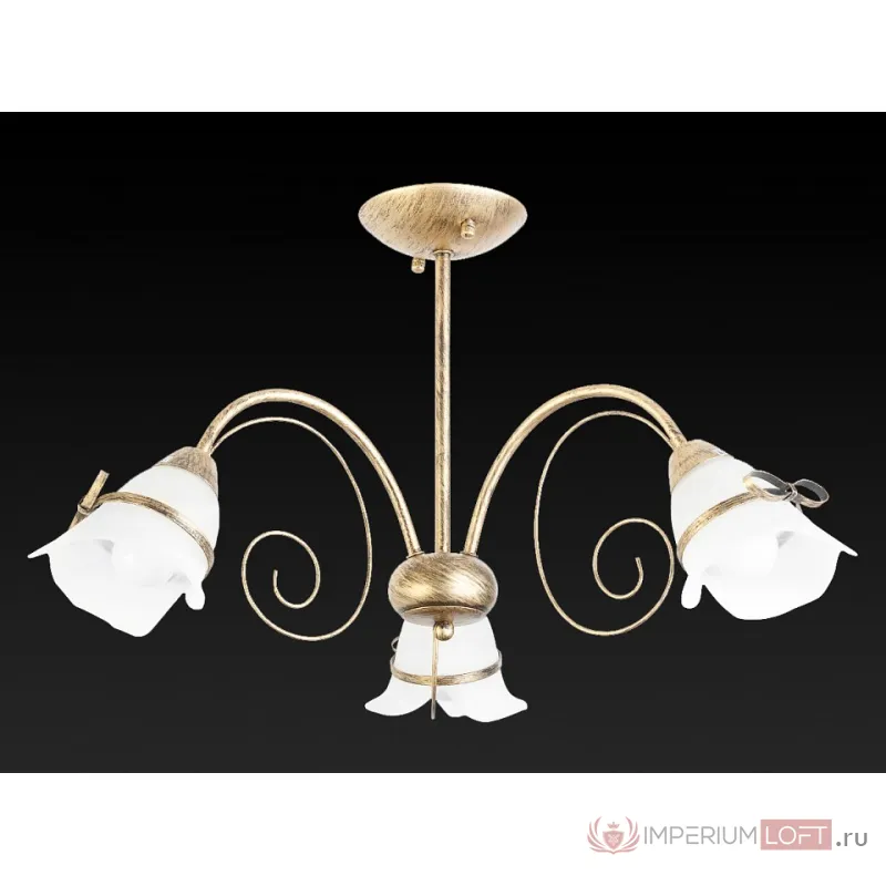 Люстра на штанге TopLight Bridget TL3620X-03 Цвет арматуры золото Цвет плафонов белый от ImperiumLoft