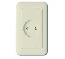Розетка без заземления Imex 70 Wide Ivory WSN 1221 цвет арматуры коричневый