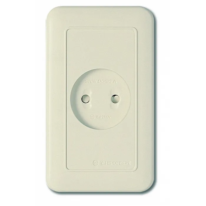 Розетка без заземления Imex 70 Wide Ivory WSN 1221 цвет арматуры коричневый от ImperiumLoft