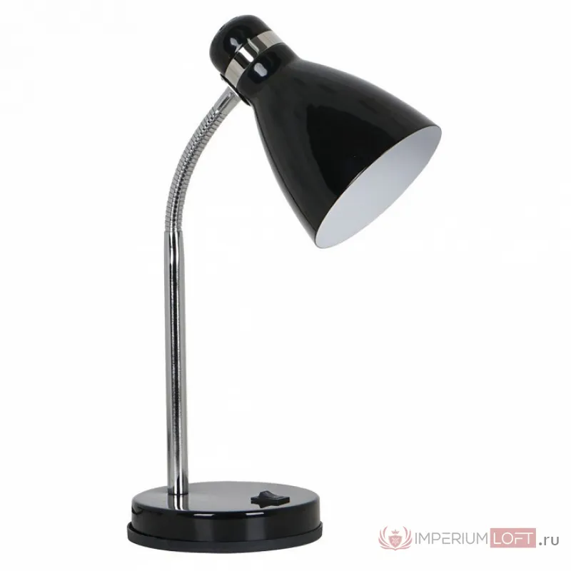 Настольная лампа офисная Arte Lamp Mercoled A5049LT-1BK Цвет арматуры хром Цвет плафонов белый от ImperiumLoft