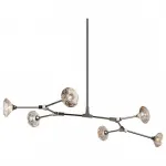 Люстра на штанге DeLight Collection Salasco KR0776P-6 nickel 