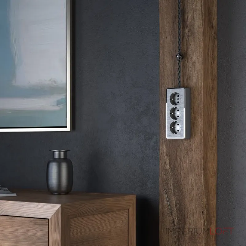Розетка влагозащищенная с заземлением и шторками Werkel Gallant (графит рифленый) W5073104 Gallant (графит рифленый) от ImperiumLoft Розетка влагозащищенная с заземлением и шторками Werkel Gallant (графит рифленый) W5073104 Gallant (графит рифленый) от ImperiumLoft