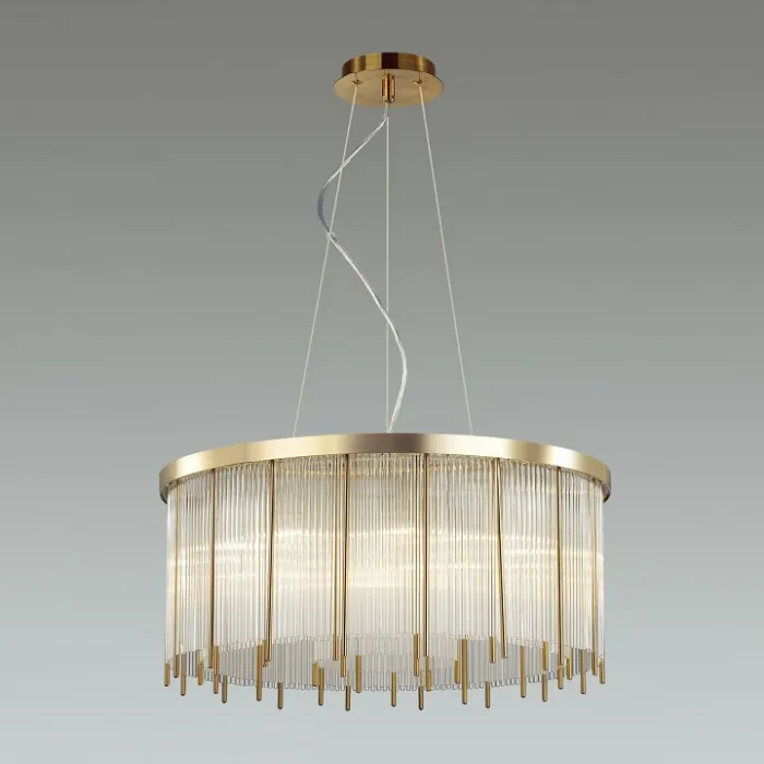 Подвесной светильник Odeon Light York 4788/10 Цвет плафонов прозрачный Цвет арматуры золото от ImperiumLoft