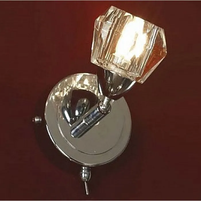 Бра Lussole Atripalda LSQ-2001-01 Цвет арматуры хром Цвет плафонов прозрачный от ImperiumLoft