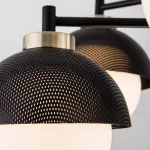 Люстра на штанге Eurosvet Nocciola 70106/6 черный Цвет плафонов черно-белый Цвет арматуры бронза от ImperiumLoft