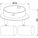 Накладной светильник Deko-Light Indi 348086 Цвет арматуры серебро Цвет плафонов серебро от ImperiumLoft