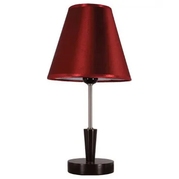 Настольная лампа декоративная DeMarkt Уют 25 250035301 Цвет плафонов красный Цвет арматуры хром