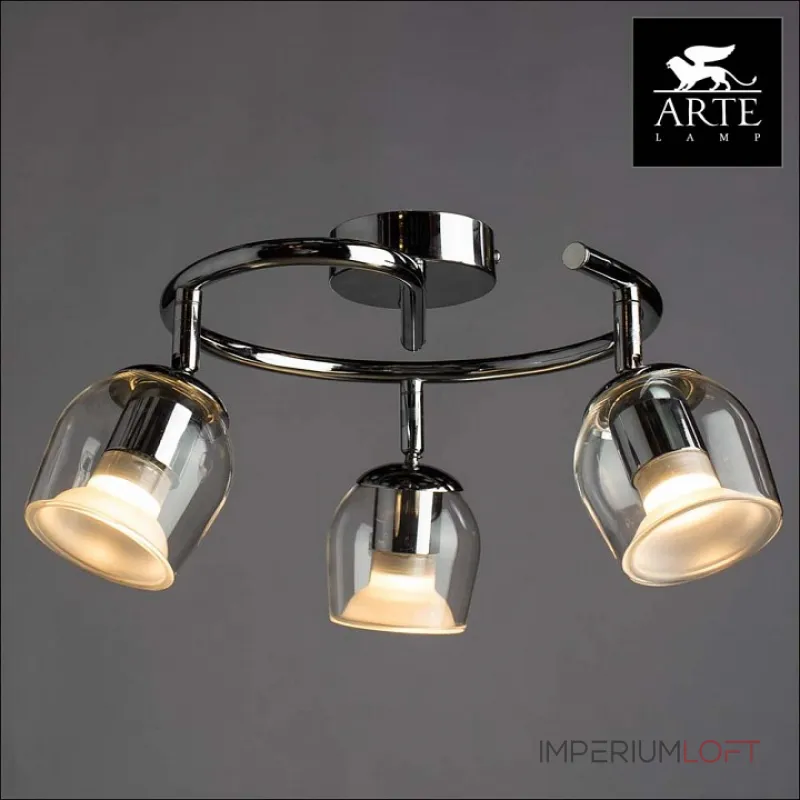 Спот Arte Lamp Echeggio A1558PL-3CC Цвет арматуры хром Цвет плафонов прозрачный