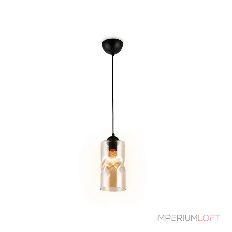 Подвесной светильник Ambrella Traditional 10 TR3555 Цвет плафонов янтарный Цвет арматуры черный