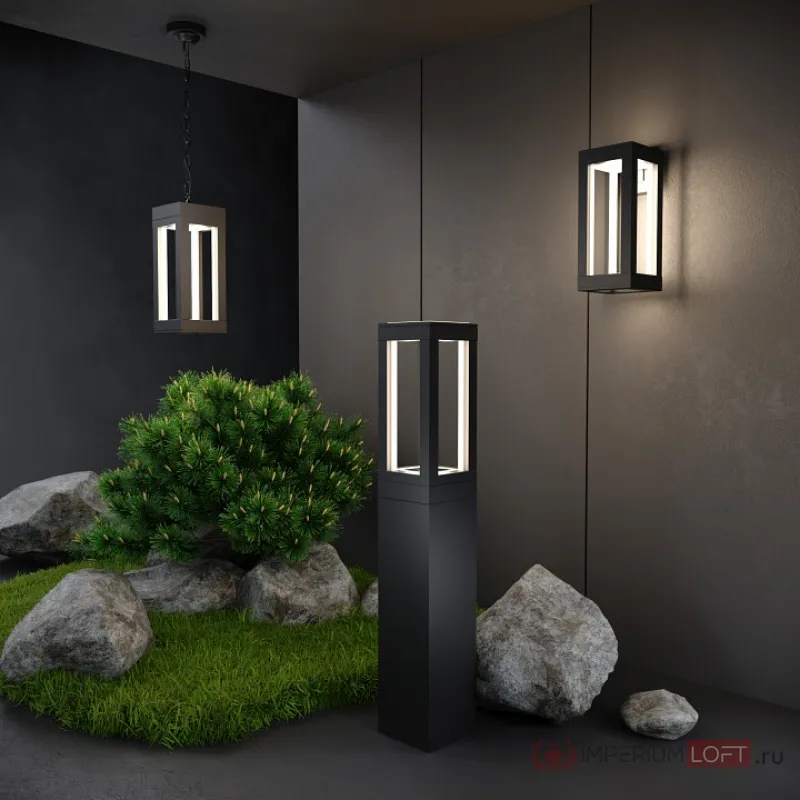 Подвесной светильник Elektrostandard Frame 1528 TECHNO LED черный от ImperiumLoft