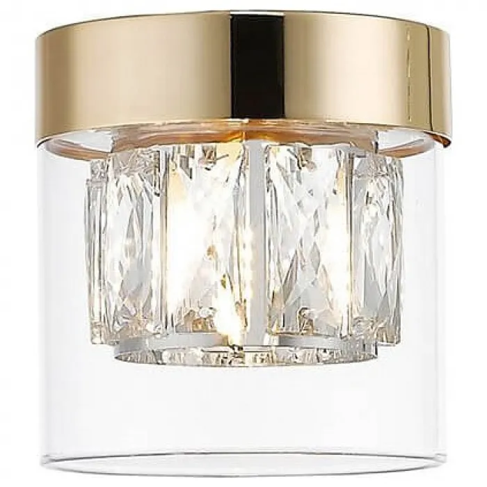 Накладной светильник Zumaline Gem C0389-01A-F7AC Цвет арматуры золото Цвет плафонов прозрачный от ImperiumLoft