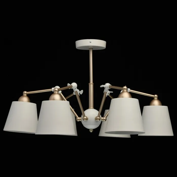 Люстра на штанге MW-Light Таун 691011906 Цвет арматуры золото Цвет плафонов белый от ImperiumLoft