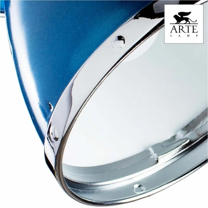 Спот Arte Lamp Marted A2215AP-2BL Цвет арматуры хром Цвет плафонов синий от ImperiumLoft