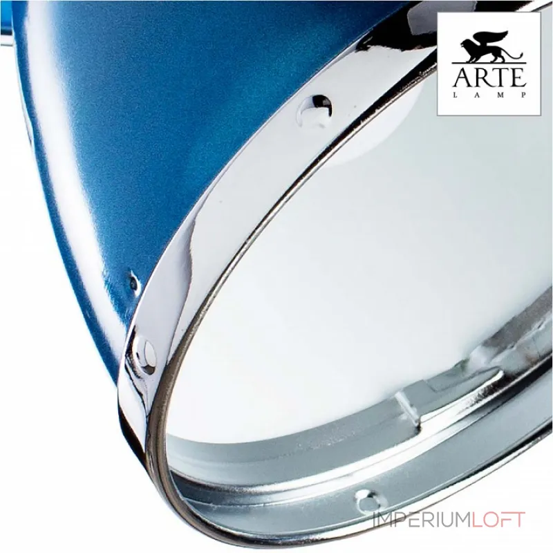 Спот Arte Lamp Marted A2215AP-2BL Цвет арматуры хром Цвет плафонов синий Спот Arte Lamp Marted A2215AP-2BL Цвет арматуры хром Цвет плафонов синий