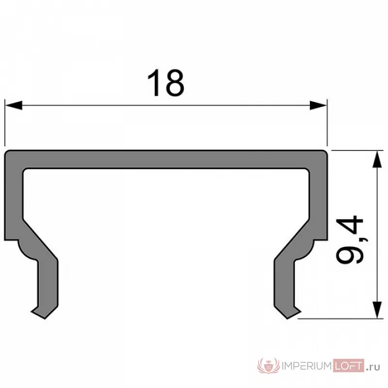 Профиль накладной  Deko-Light H-01-12 984022 от ImperiumLoft