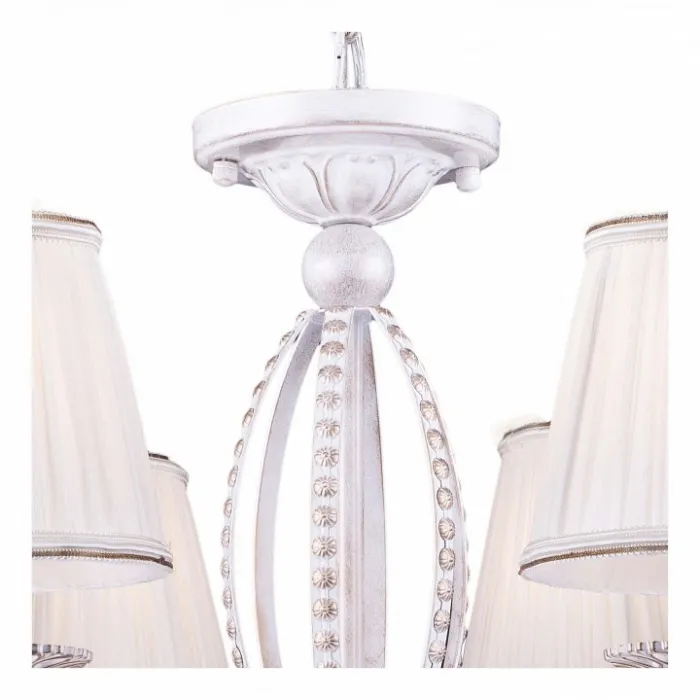 Подвесная люстра Arte Lamp Calamaro A2046LM-8WG Цвет арматуры золото Цвет плафонов белый от ImperiumLoft