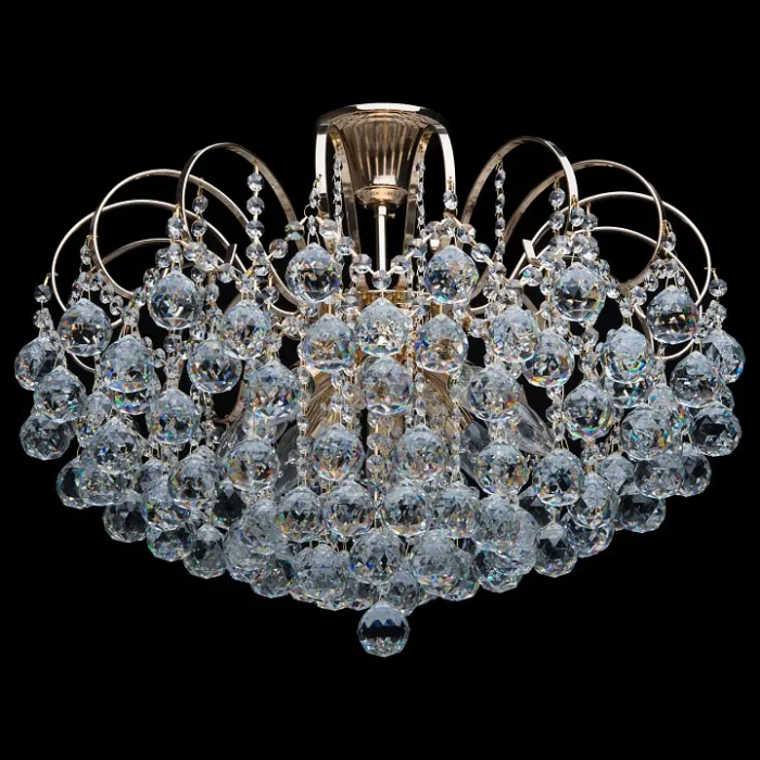 Люстра на штанге MW-Light Жемчуг 9 232016708 Цвет арматуры золото Цвет плафонов прозрачный от ImperiumLoft